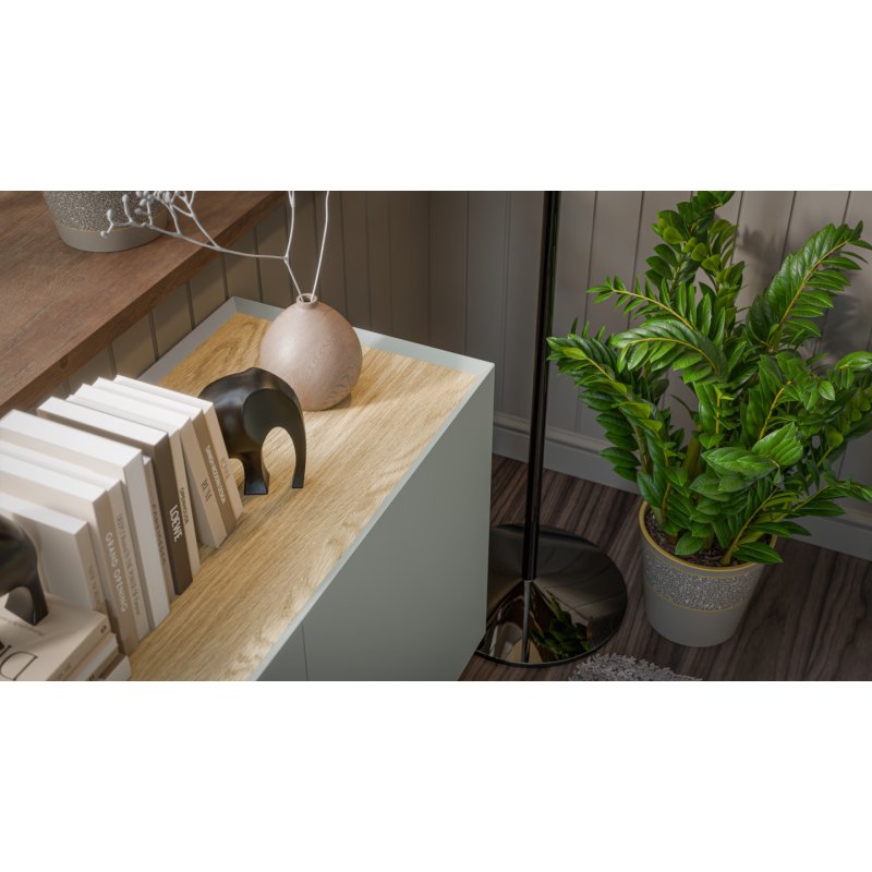 Cama FELLINI chest of drawers 150x40x70 olive oiled oak top