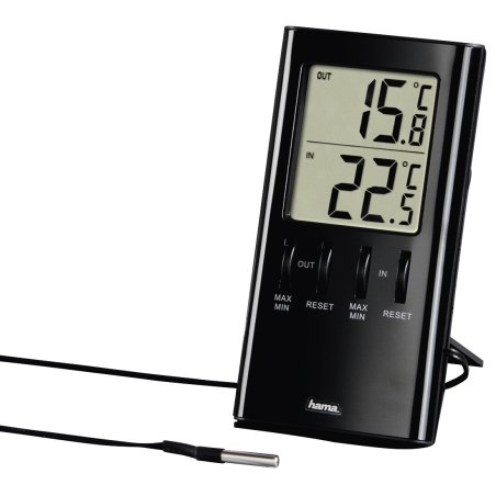 T-350 LCD THERMOMETER BLACK