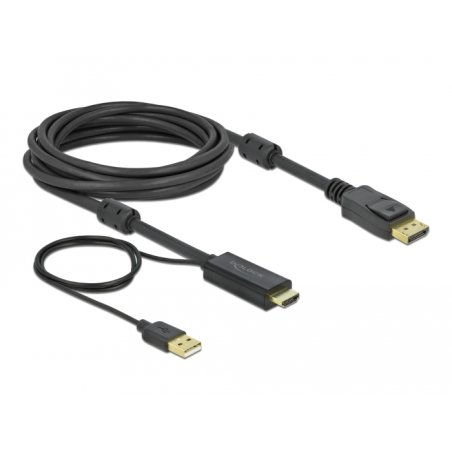 DeLOCK HDMI to DisplayPort cable 4K 30 Hz 5 m