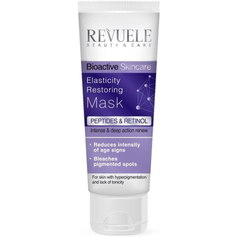 Revuele Bioactive Skincare Elasticity Restoring Mask with Peptides and Retinol 80ml