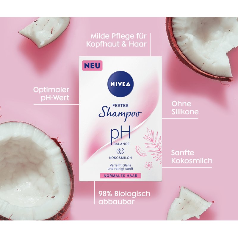 Nivea pH Balanced Solid Shampoo 75g