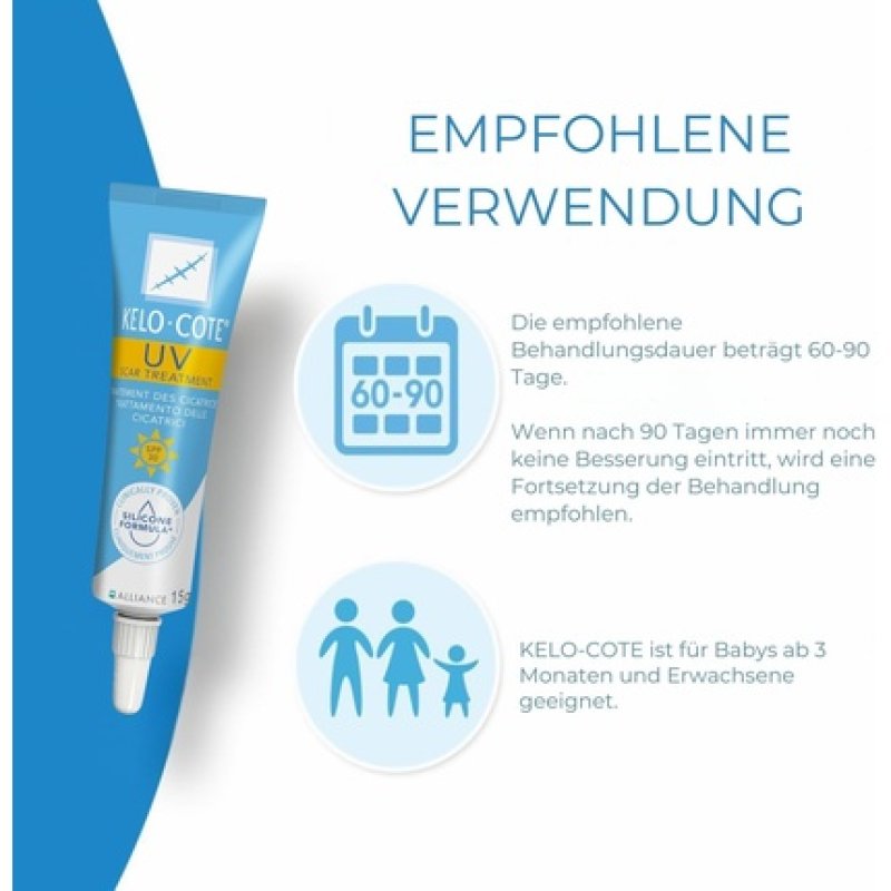 Kelocote UV SPF 30 Silicone Scar Gel 15g with Sunscreen for Surgical Use