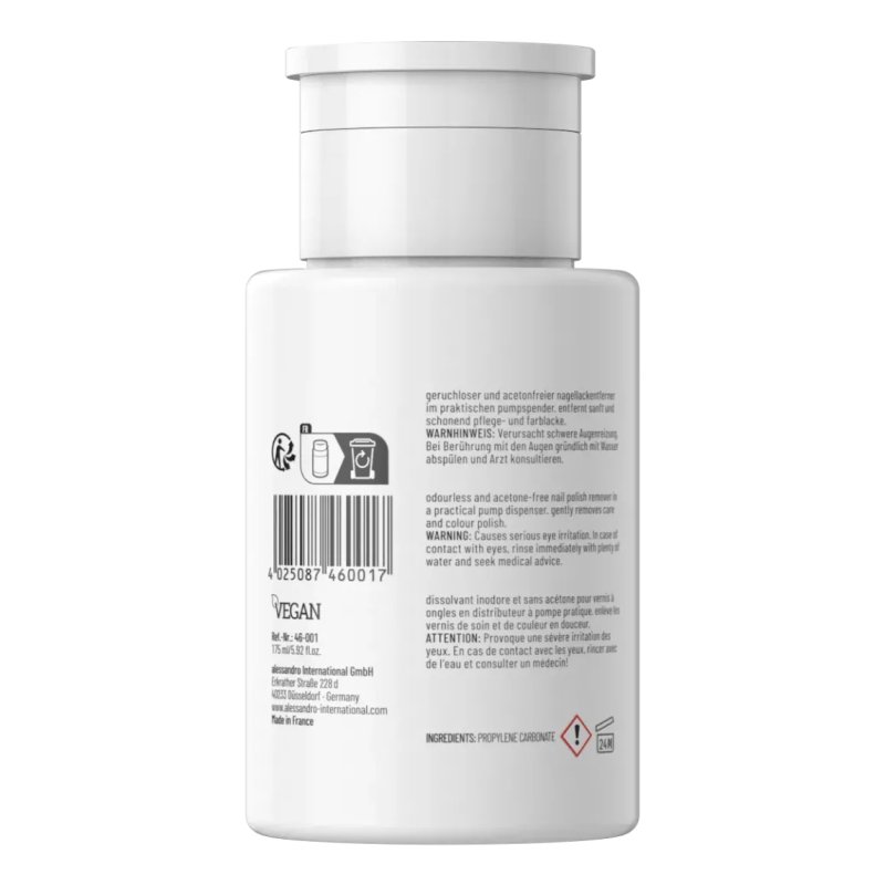 alessandro 46-001 nail polish remover Liquid nail polish remover 175 ml