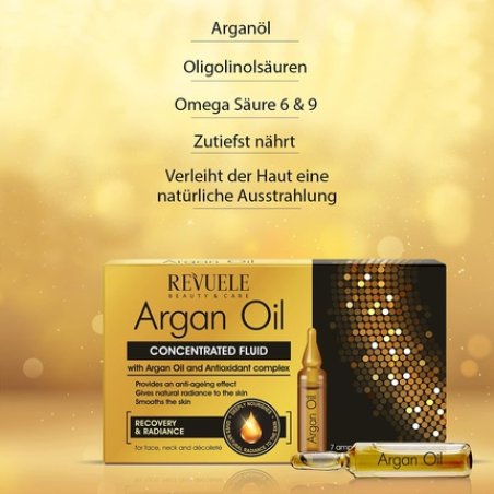 Revuele Argan Oil Concentrated Liquid for Face Neck and Décolleté 2ml