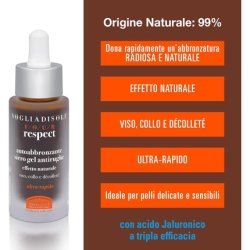 Helan Vogliadisole Respect Hyaluronic Acid Face Serum Self Tanning