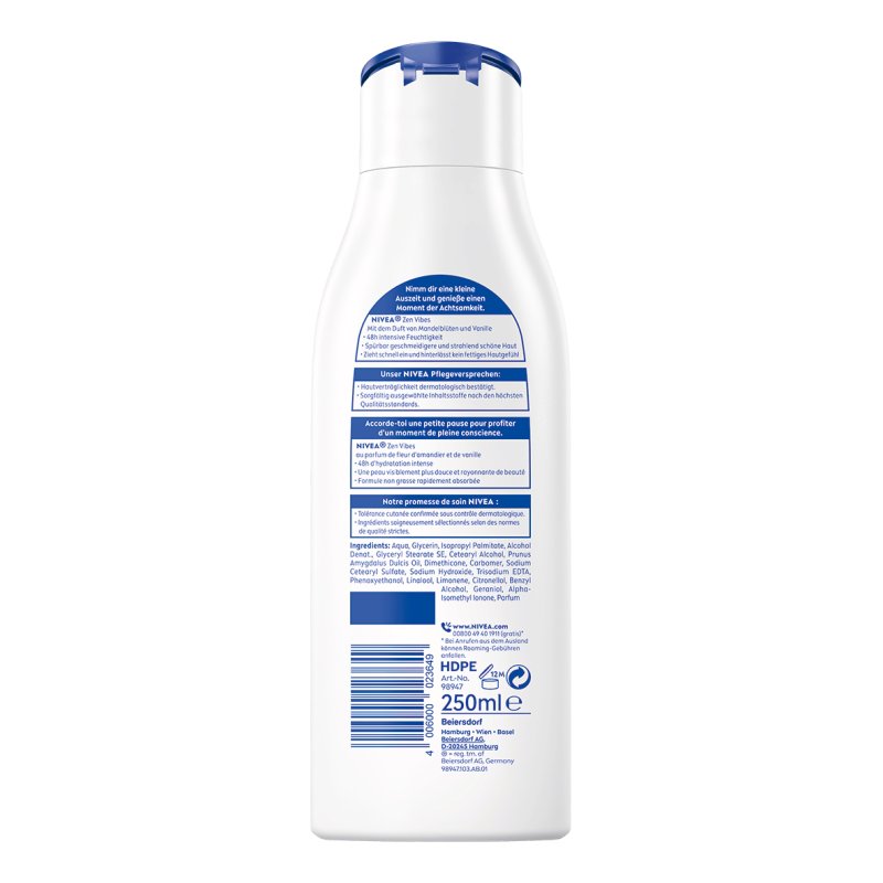 NIVEA Zen Vibes 250 ml Lotion Femmes
