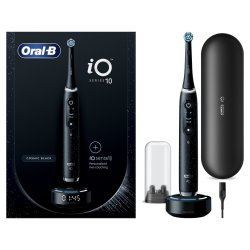 Oralb Io 10 Black Electric Toothbrush Sleek Design And Advanced Cleaning Technology