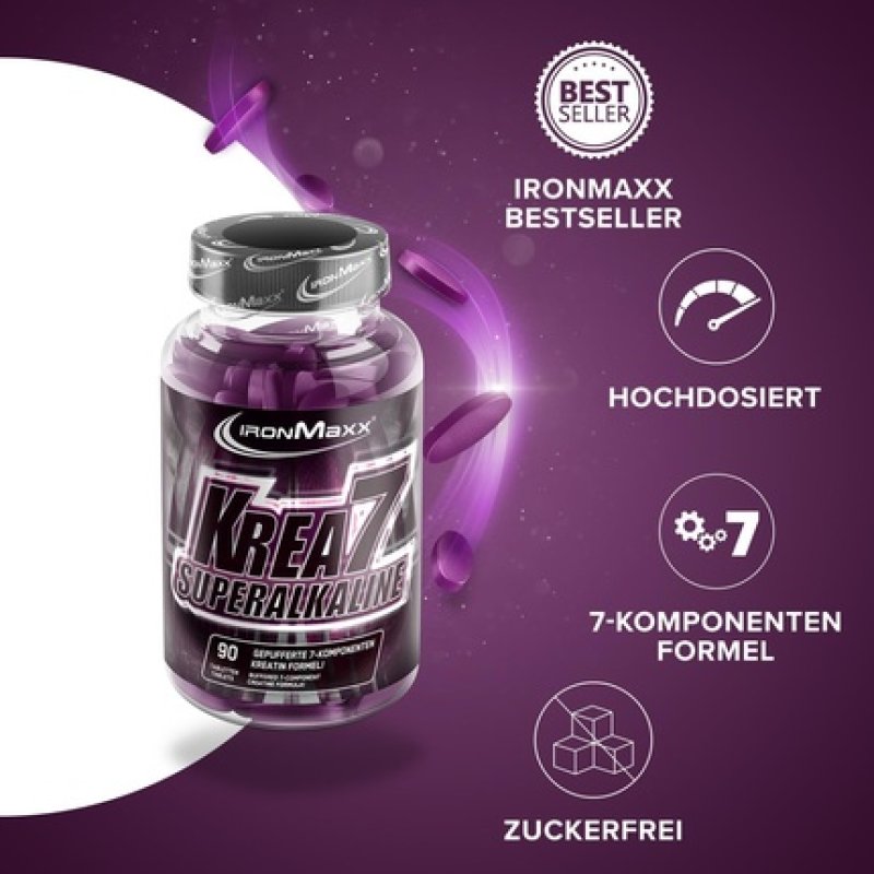 Ironmaxx Krea7 Superalkaline 90 Tablets Flavorless