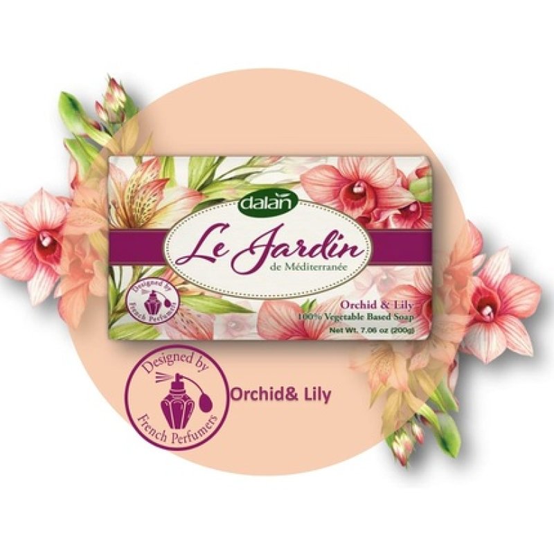 Dalan Le Jardin Pure Vegetable Soap Orchid & Lily 200g
