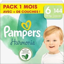 Pampers Baby Nappies Size 6 Harmony Monthly Box Gentle Skin Protection And Plantbased Ingredients