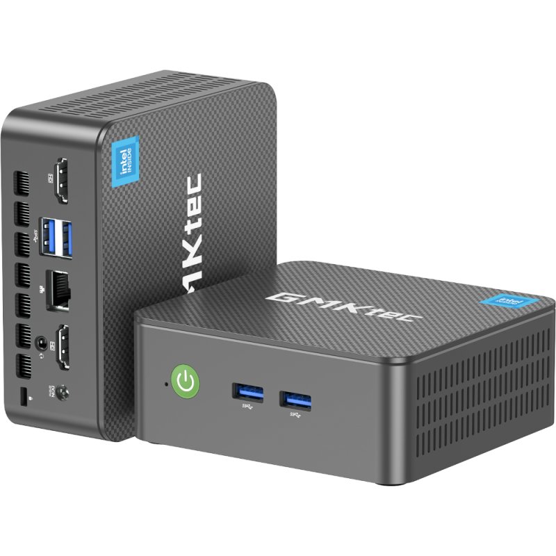GMKtec NucBox G3 PLUS Intel N N150 16 GB DDR4-SDRAM 512 GB SSD Windows 11 Pro Mini PC Grey, Titanium