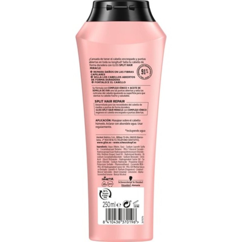Gliss Split Hair Miracle Shampoo 250ml