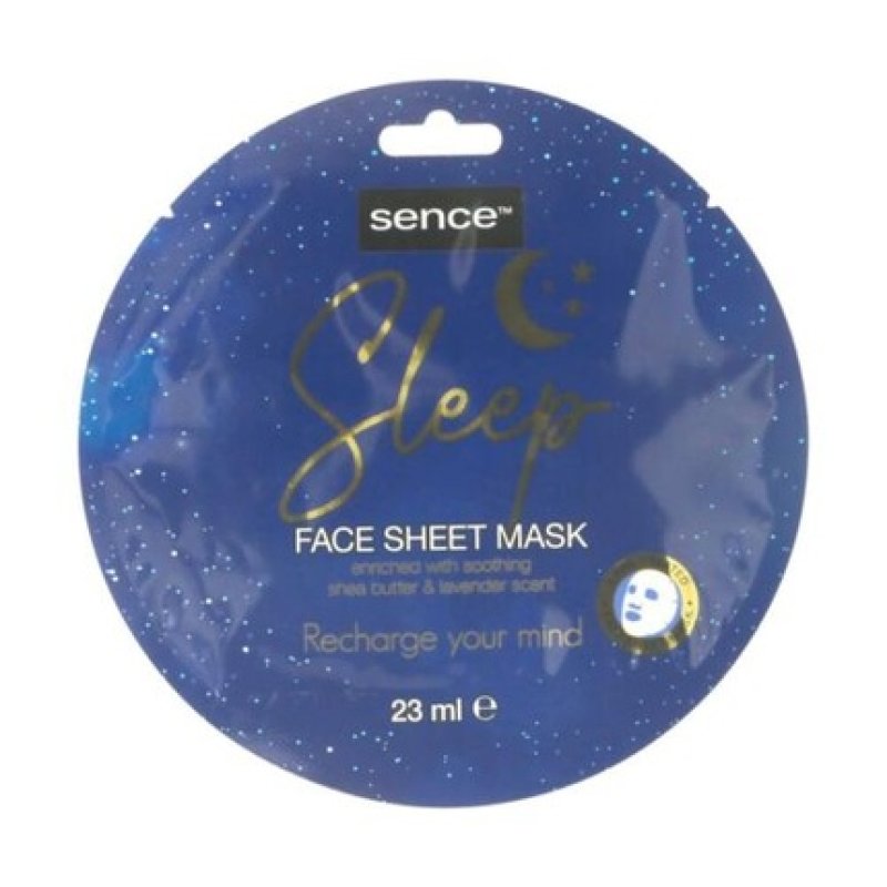 Sence Sheet Mask 23ml Sleep Shea Butter Lavender Wellness Skin Care Face Sheet