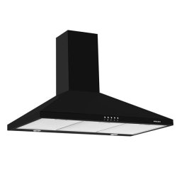 Hotte murale pyramide 90 cm - 580 m³/h - 62 à 68 dB(A) min./max. - Bout *