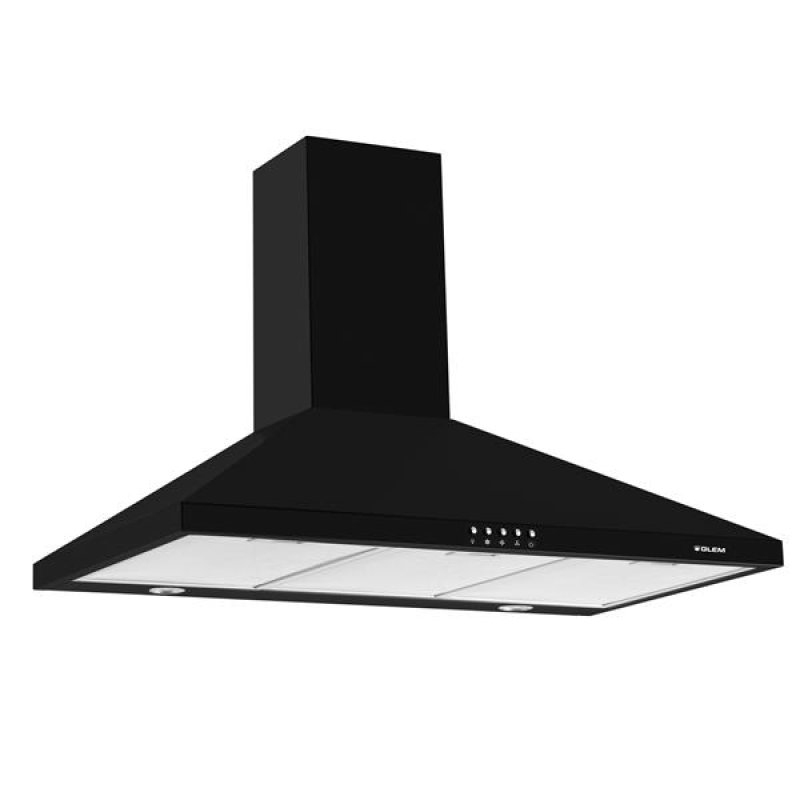 Hotte murale pyramide 90 cm - 580 m³/h - 62 à 68 dB(A) min./max. - Bout *