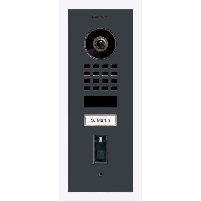 DoorBird D1101FV système vidéophone Anthracite, Gris