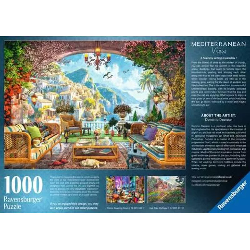 Ravensburger - Mediterranean Terrace View 1000p (12001576)