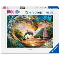 RAV Sprung in den Sonnenuntergang