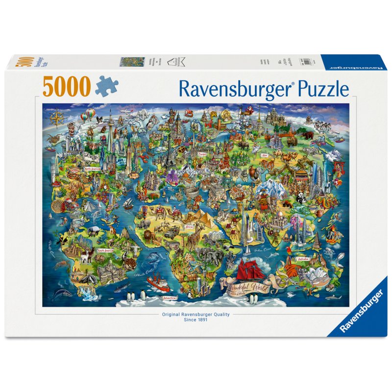 Ravensburger - World Map 5000p (12001738)