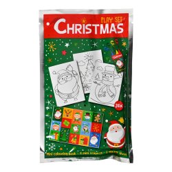 XMAS - Play Set - With wax crayons and coloring cards (36 pcs.) (1317)