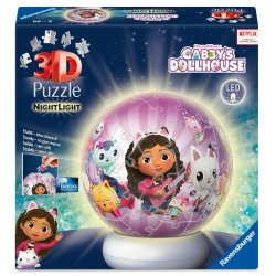 Ravensburger - Puzzle-Ball Nightlight Gabby's Dollhouse 72p (12008059)