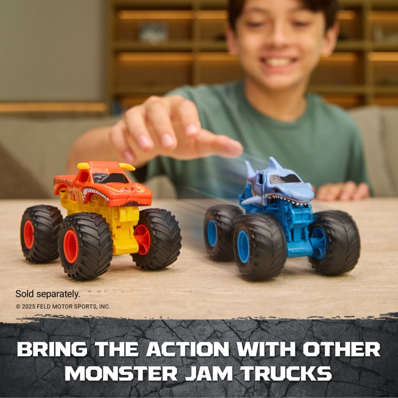 Monster Jam Smash & Bash Crash Course Playset with Launcher, Exclusive 1:64 Scale Monster Truck, 16-inch Obstacle Tower
