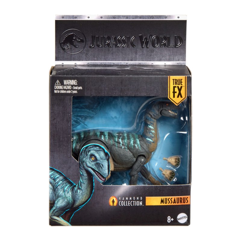 Jurassic World Hammond Collection Mussaurus Dinosaur Figure, Deluxe Design and 15 Articulations