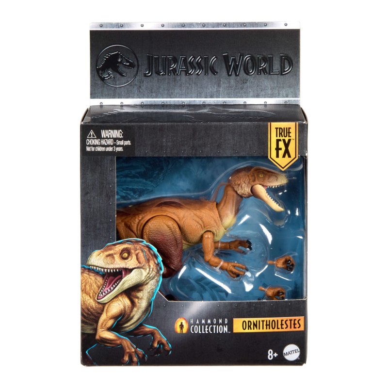 Jurassic World Hammond Collection Ornitholestes Dinosaur Figure, Deluxe Design and 18 Articulations