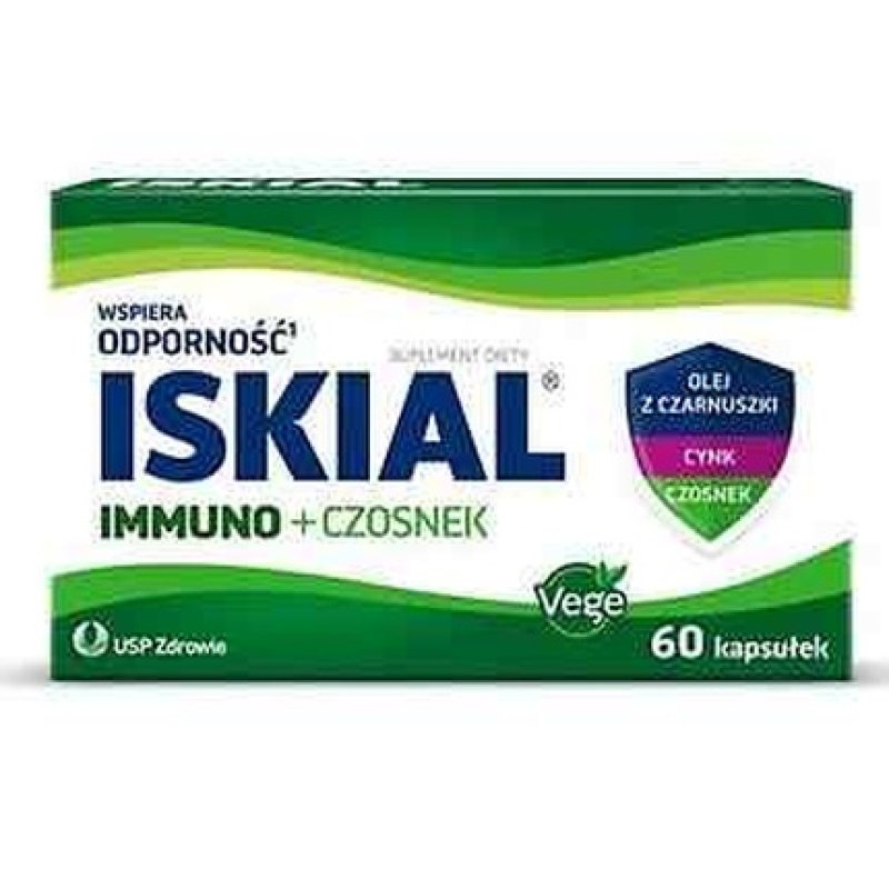 Iskial Immuno Garlic Capsules With Zinc And Black Cumin For Immune System Support