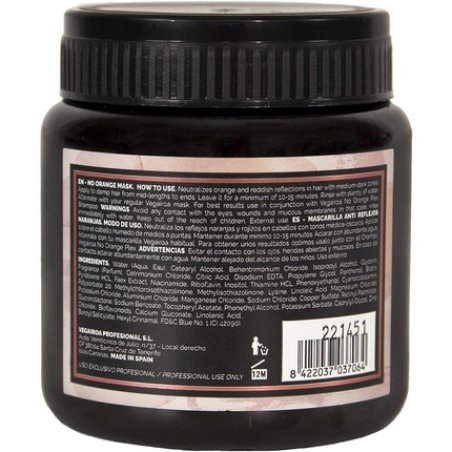 Vegairoa Non-Orange Plex Mask Neutralizes Orange Deep Moisture for Dark Blonde