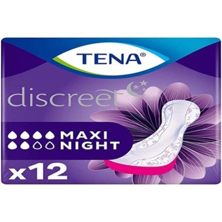 Tena Lady Discreet Maxi Night Pads 12 Pieces
