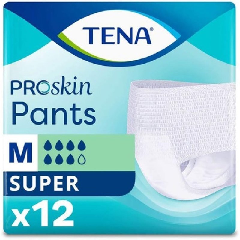 Tena Pants Super Medium - Pack of 12