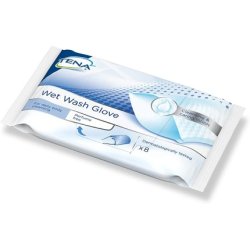 TENA Wet Wash Gloves Fragrance-Free 5 Gloves