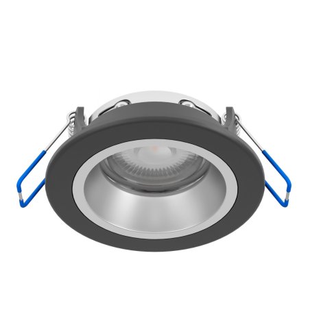 EGLO CONNECT-Z YEBRA-Z Smart Recessed Spot – Black & Silver, RGB Tunable White, Zigbee, Matter & Thread Compatible