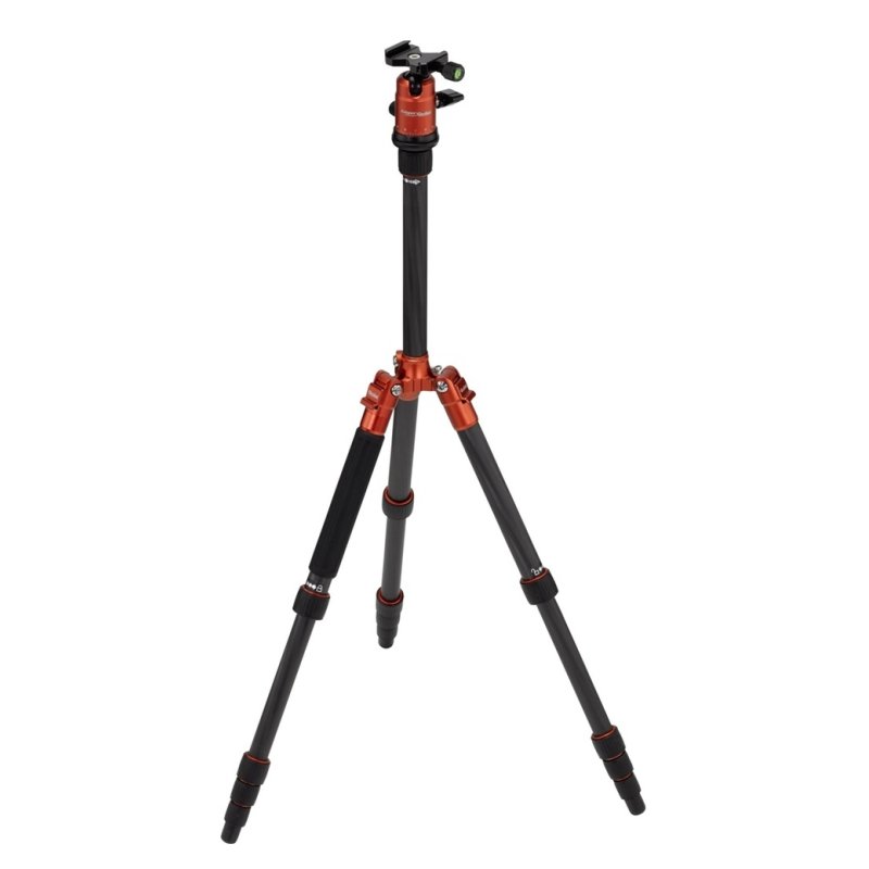 Rollei Compact Traveler No. 1 Carbon tripod Digital/film cameras 3 leg(s) Black, Orange
