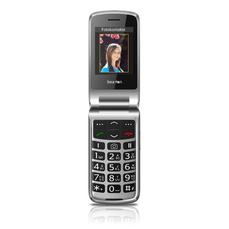 Beafon SL645plus 7.11 cm (2.8") 120 g Black, Silver Camera phone