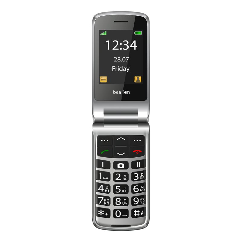 Beafon SL645plus 7,11 cm (2.8") 120 g Noir, Argent Appareil-photo de téléphone