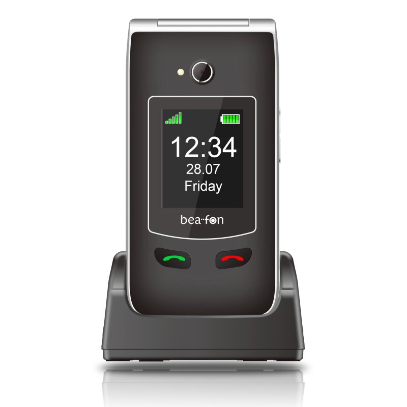 Beafon SL645plus 7,11 cm (2.8") 120 g Noir, Argent Appareil-photo de téléphone