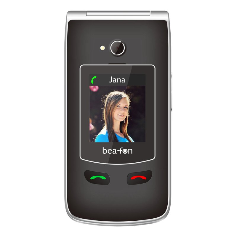 Beafon SL645plus 7,11 cm (2.8") 120 g Noir, Argent Appareil-photo de téléphone