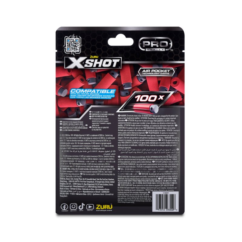 Zuru XSHOT - Skins Nachfüllpackung 100 Half-Darts