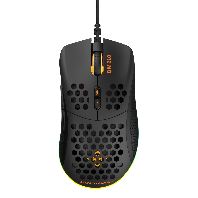 Deltaco Gaming Maus DM210 USB, RGB, schwarz