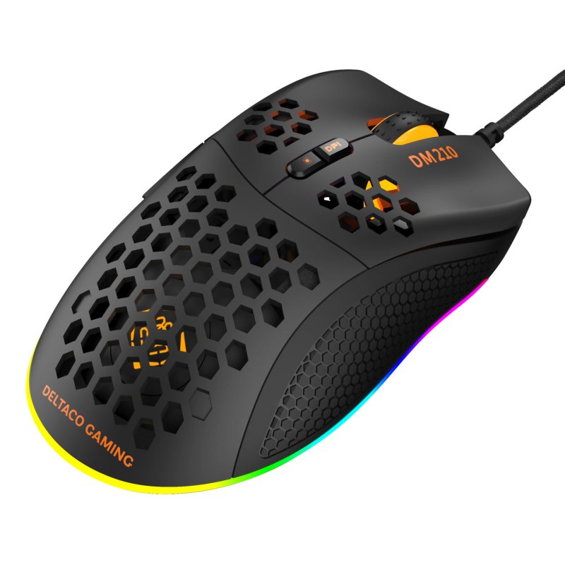 Deltaco Gaming GAM-108 souris Droitier USB Type-A Optique 6400 DPI