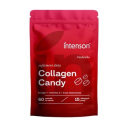 Intenson Collagen Candy Dietary Supplement Strawberry 60 Lozenges