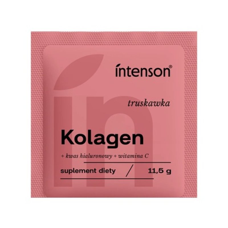 Intenson Collagen With Vitamin C And Hyaluronic Acid Dietary Supplement Strawberry 115g