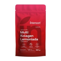 Intenson Multi Collagen Lemonade Vitamin C Dietary Supplement Strawberry 660g