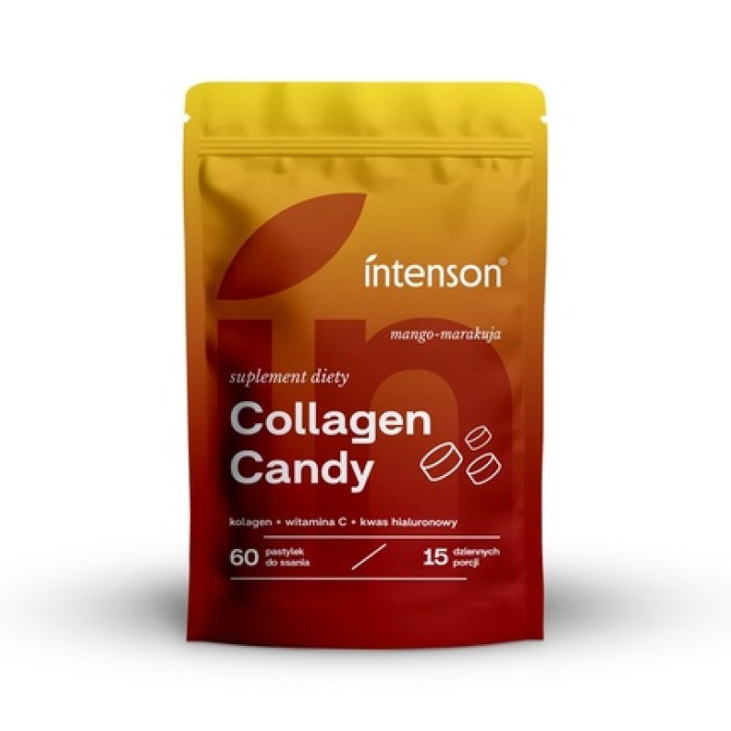 Intenson Collagen Candy Dietary Supplement Mangopassion Fruit 60 Lozenges