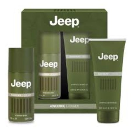 Jeep 2024 Adventure Deodorant Spray 150 Ml Shower Gel Tube 200 Ml