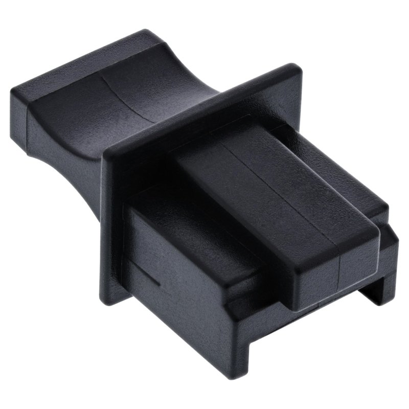 inLine Staub-Schutzkappe LAN RJ45, schwarz/black/noir