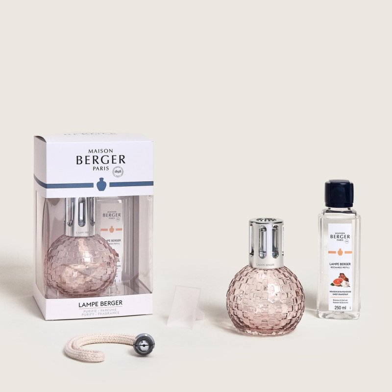 Maison Berger Paris 004885 Terre cuite / lampe aromatique Verre Rose