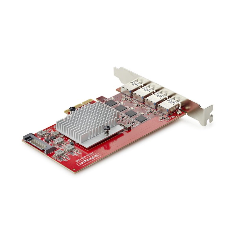 CARTE PCIE USB-A 4 PORTS USB 3.2 10GBPS 4 CONTRLEURS TAA